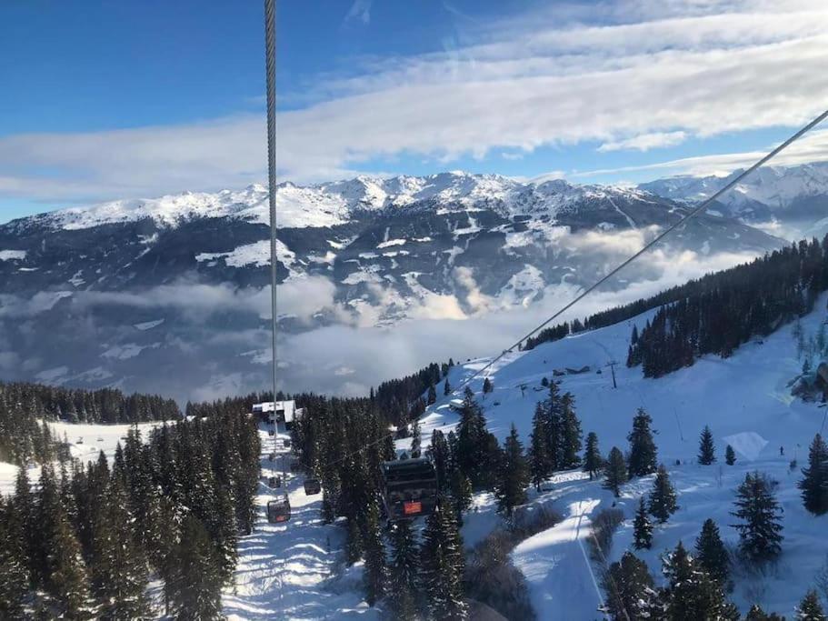 Ferienhaus Zillertal Panorama Blick Balkon Sauna Zellberg Dış mekan fotoğraf