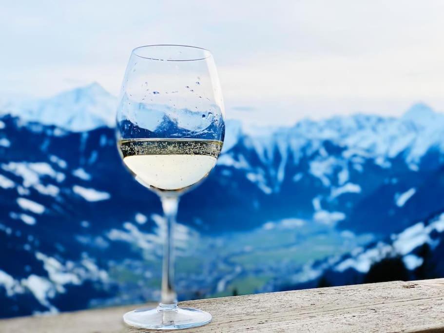 Ferienhaus Zillertal Panorama Blick Balkon Sauna Zellberg Dış mekan fotoğraf