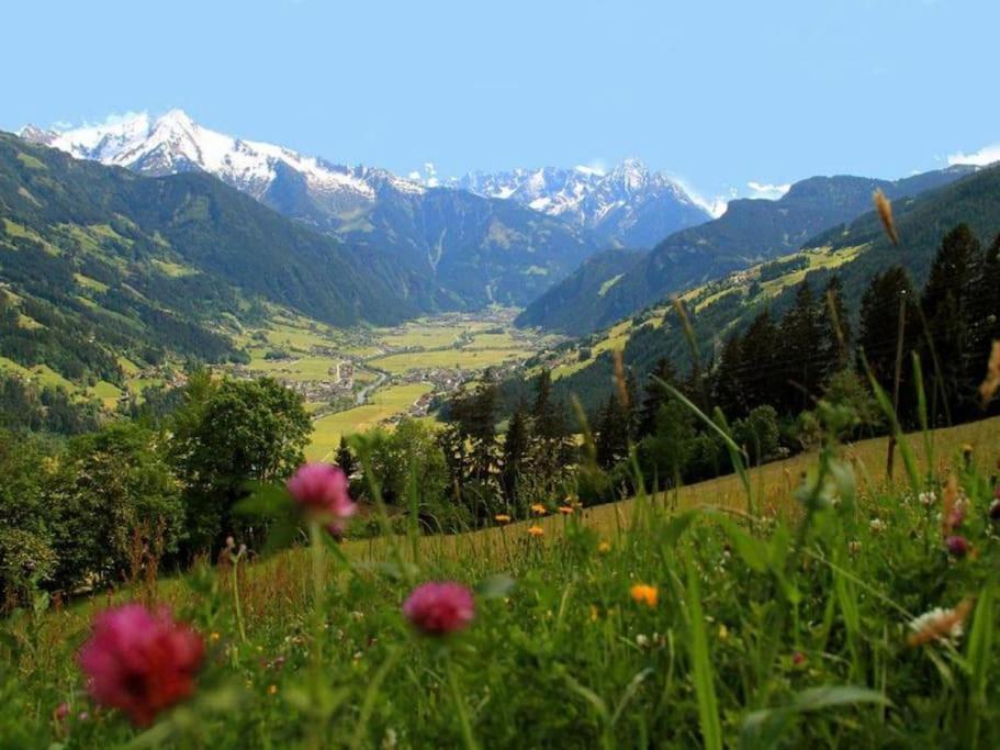 Ferienhaus Zillertal Panorama Blick Balkon Sauna Zellberg Dış mekan fotoğraf