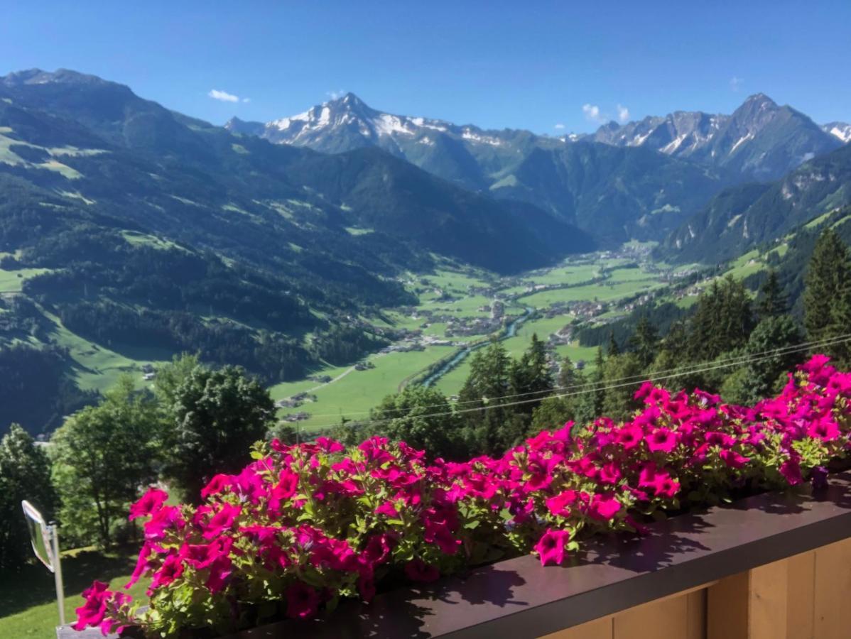 Ferienhaus Zillertal Panorama Blick Balkon Sauna Zellberg Dış mekan fotoğraf